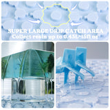 LET'S RESIN Premium Resin Collector Mat, 20" x 14"Large Easy Clean Silicone Mat for Crafts, Epoxy Resin,Placemat(Blue) LET'S RESIN