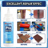 PH Neutral PVA Glue, 8.5 Oz Art Precision Craft Glue, Archival Quality Acid-Free Book Binding Adhesive, Dries Clear & Flexible,Ideal for Framing, Collages, Paper Crafts Mosconly