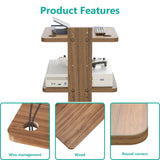 WALI Floating TV Shelf, Projector Shelf Holds Up to 22lbs, Wooden Projector Wall Mounted Shelves for DVD Players, Cable Boxes, Game Consoles, Living Room Decor Accessories (CS202N), 2 Shelves, Wood WALI