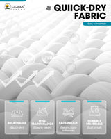 Aluminum Chaise Lounge Chair Outdoor with Wheels, Patio Lounge Chair with Adjustable 5-Position Recliner and Full Flat Tanning Chair for Patio, Beach, Pool, White Ciokea