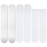 Coume 4 Pieces Sublimation Blank Socks Set, Including 2 Pieces Metal Straight Style Sock Jigs, 2 Pairs Sublimation Blank Socks for Heat Press Transfer Dye Sublimation Printing DIY Pattern Designs Coume