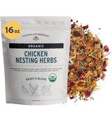 Sassafras & Pumpernickel Certified USDA Organic Chicken Nesting Herbs (16 oz, 1 Pound Bulk Bag) Aromatic Herbs for Coops and Nest Boxes, Nesting Herbs for Chicken coop, coop Refresher for Chickens Sassafras & Pumpernickel