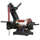 Bucktool 1x30 Inch Bench Belt Sander with 5 Inch Disc with Wrench Storage and Easy Belt Cover Off, 1/3HP Direct Drive Benchtop Belt Disc Sander Bucktool