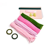 400Pcs Pipe Cleaner Craft Chenille Stems for Flower Pipe Cleaners Kit Art Craft Supplies Projects Supplies for Creative DIY Decoration Wedding Party Birthday Gifts Qiuboluny