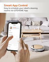 ILIFE V5s Plus Robot Vacuum and Mop Combo, Works with 2.4G WiFi, Alexa/App/Remote Control, Automatic Self-Charging Robotic Vacuum Cleaner, for Pet Hair, Hard Floor, Low Carpet (V5s Pro Upgraded) ILIFE