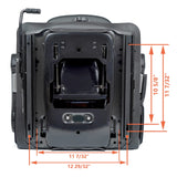 Highback Low Suspension Tractor Seat, Adjustable Backrest and Slide Rails Forklift Seat, Adjustable Armrests Shock Absorber Heavy Duty Seat for Toro Mower Excavator Harvester TICSEA