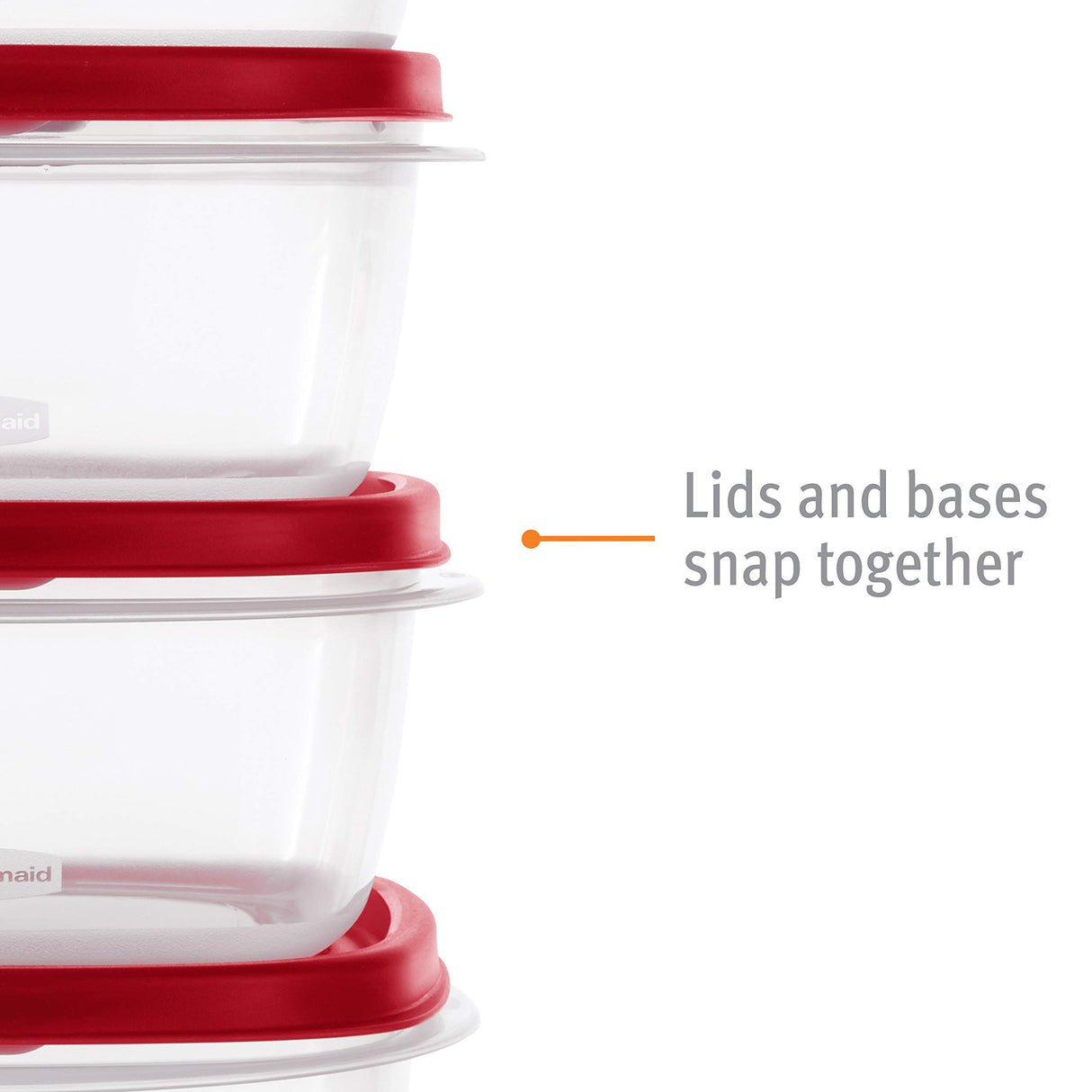 Rubbermaid 60-Piece Food Storage Containers with Lids, Microwave and Dishwasher Safe, Red Color, Ideal for Meal Prep and Pantry Storage Rubbermaid
