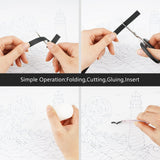 Uniquilling Quilling Kits Paper Quilling Kit for Adults Beginner, 8 * 10 in Paper Filigree Painting Kits, DIY Kits for Adults with Quilling Tools, Modern Wall Art for Living Room Uniquilling