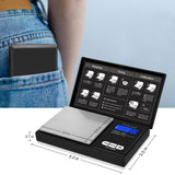 Fuzion Digital Pocket Gram Scale 1000g/0.1g, Small Digital Scales Grams Ounces Grains, Herb Scale, Jewelry Scale, Portable Travel Food Scale Fuzion