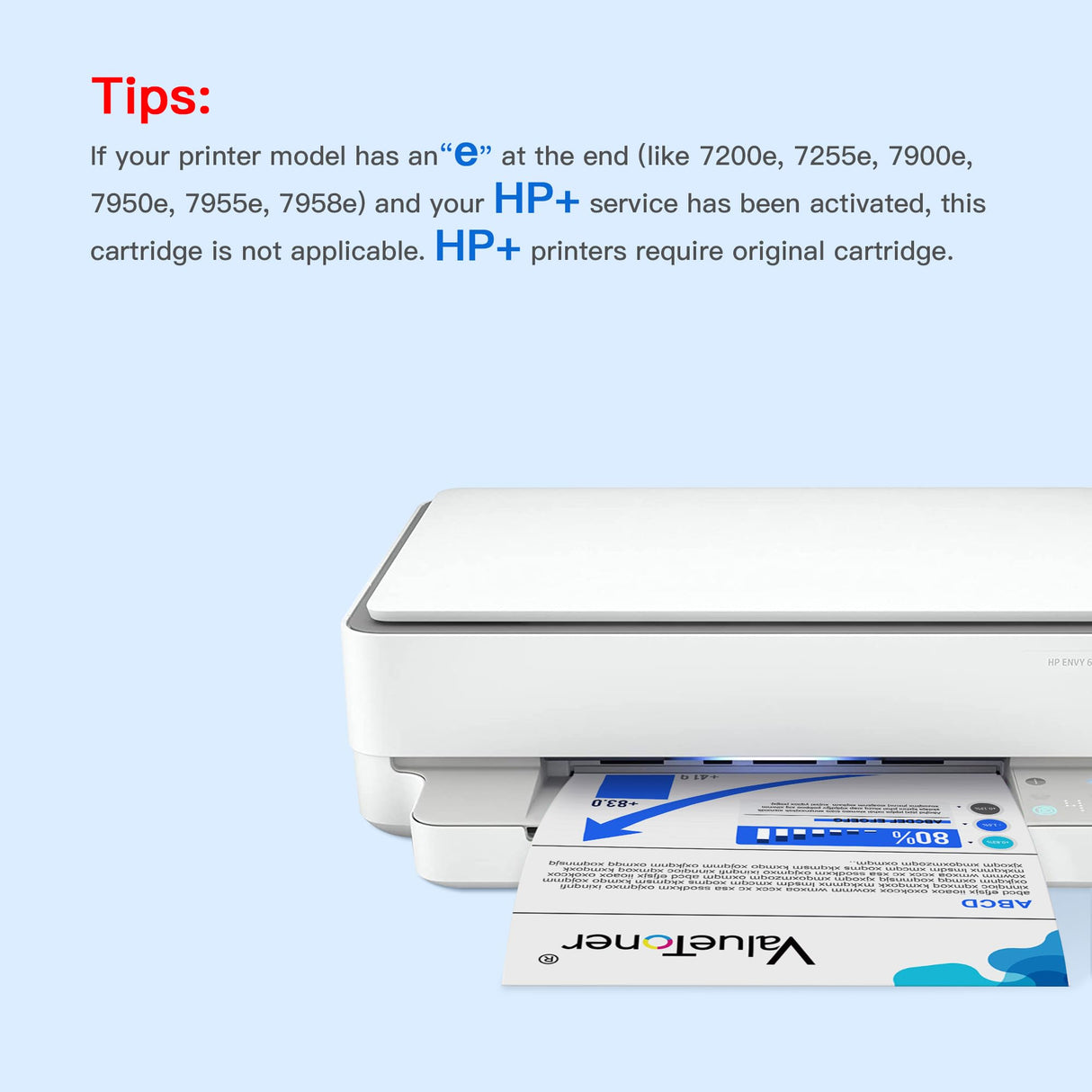 Valuetoner Remanufactured Ink Cartridge Replacement for HP 64XL Ink Cartridge Combo Pack 64 XL for Envy Photo 7855 7858 7800 7100 7155 6255 7164 Inspire 7255e 7955e 7958e 7900e Tango (Black, Color) Valuetoner