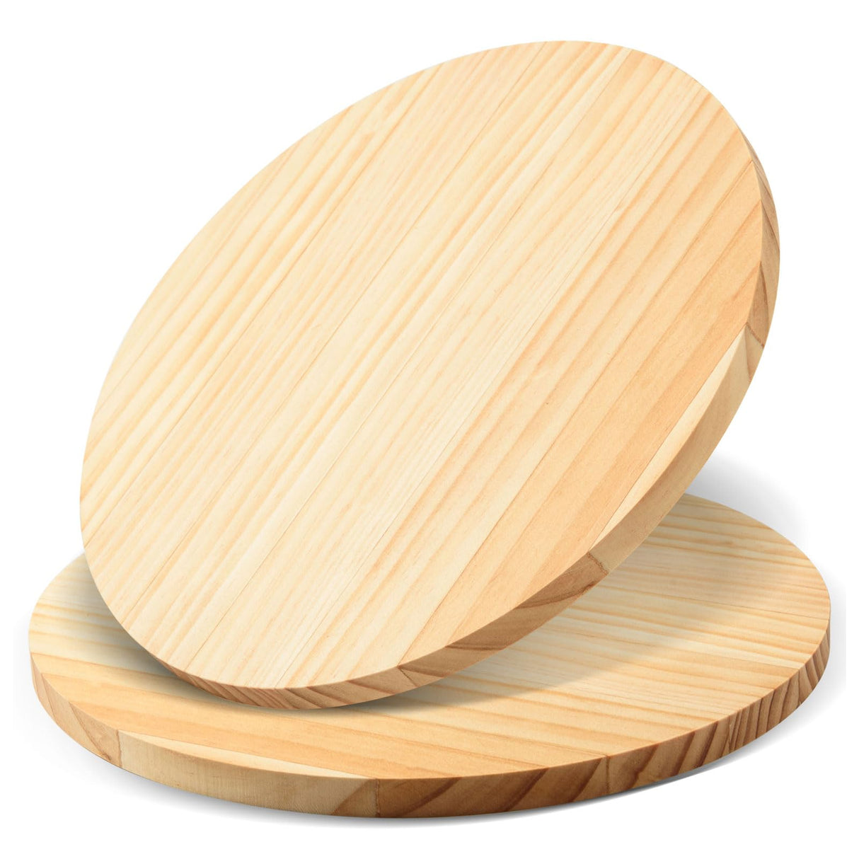 AWIZOM 2 Pack 12 Inch Round Wood Plaque Pine Wood Circle Plaque Unfinished Wooden Circle Signs Blank Round Wood Discs for DIY Craft, Painting, Engraving, Wood Carving, Home Decor(0.59 Inch Thick) AWIZOM