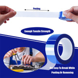 MEBMIK 6 Rolls 20mm x16m(52FT) Blue Heat Tape High Temperature Heat Resistant Tape Heat Transfer Tape for Heat Sublimation Press Vinyl,No Residue MEBMIK