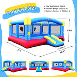 Causeair Big Inflatable Bounce House for Party Fun,15ft x 14.8ft,Double Basketball Hoop,Throw Ball Game,Reinforced PVC Bounce Floor,Jumping Bouncy Castle Holds 6 Kids causeair