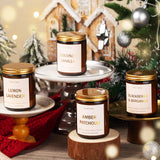 4 Pack Scented Candles Set, 28oz Wood Wick Aromatherapy Candles for Home Scented, Candles for Women Men, Birthday Gifts for Women, Soy Candles Gift for Anniversary, Valentine, Mother's Day Yinuo Candle