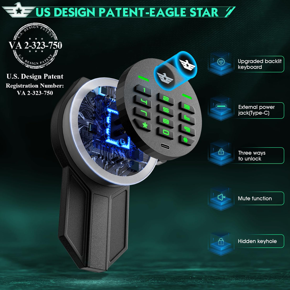 RIFLEWELL [2024 NEW] 2-3 Rifle Gun Safe, Digital Keypad Large Long Gun Safe for Home Rifle and Shotguns, Quick Access Gun Cabinets with LED Light, Gun Safe with Adjustable Gun Rack and Removable Shelf Riflewell