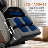 Massage Chairs Full Body, Zero Gravity Massage Chairs with Auto Modes, Airbag Massage, 6 Fix Point Rollers, Foot Massage, Heating, Touch Screen Controller, Home Relaxation Recliner with Massage Msutree