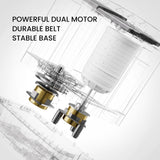 BANGSON Portable Washing Machine, Mini Twin Tub Washer and Dryer Combo with 17.6 lbs Large Capacity, Portable Washer for Apartment, Dorm, RV, Camping, Home, 25.6x14.2x28.8 inches, White & Blue BANGSON