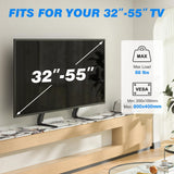 Rfiver Universal Table Top TV Stand Base TV Legs with Height Adjustment fits Most 32-55 Inch LCD LED Flat Screen TVs, Max VESA 800x400 mm, TV Feet Mount Holds up to 88 lbs, Black Rfiver