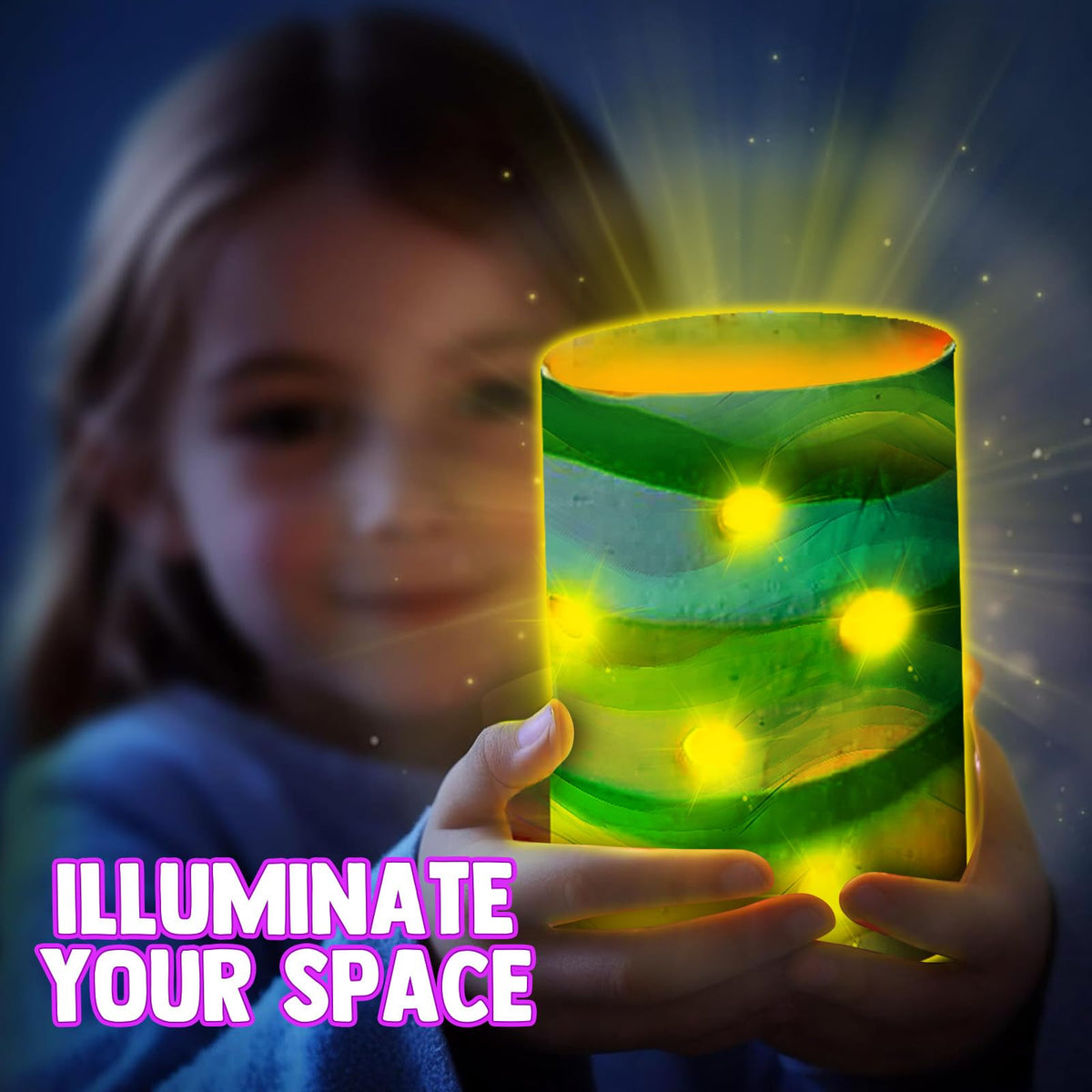 Make Your Own Clay Luminaries - Light-up DIY Clay Lanterns Making Kit Activity for Boys Girls and Teens Age 8 9 10 11 12 Year Old and up, Arts and Crafts Clay Lantern Toys for Kids Ages 8-12 Goody King
