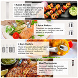 Luyata 39PCS Griddle Accessorie Kits, Outdoor Grilling Tools for Blackstone and Camp Chef, Stainless Steel BBQ Accessorie Grill Spatula Set With Basting Cover Chopper, Scraper, Bottle, Tongs, Egg Mold Luyata