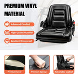 TICSEA Universal Forklift Seat with Adjustable Back,Safety Belt And Operator Position Switch,for Tractor,Excavator Skid Loader Backhoe Dozer Telehandler TICSEA