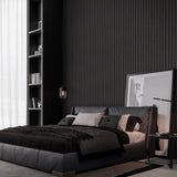 UMIACOUSTICS Wood Slat Wall Panels, 4 PCS Diffusion Panels, Decorative Sound Absorbing Panels for Home Office Cinema -Ebony UMIACOUSTICS