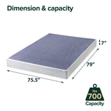 ZINUS 7 Inch Metal Smart Box Spring, Mattress Foundation, Strong Metal Frame, Easy Assembly, King Zinus