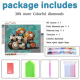VONBOR Sport Diamond Art Painting Kits for Adults & Kids Beginner, Football Diamond Art for Adults Full Round Drill, DIY Paint with Diamond Dots Gem Art Craft Set Picture Gift 12 * 16 inch VONBOR