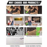 Art Acoustic Panels Sound Absorbing: Soundproof Wall Panels Acoustic Wall Art, Decorative Sound Proof Panel for Studio Home Office 8 Pack 12x16" HLJ ART