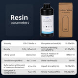 YIDIMU Standard Photopolymer 3D Printer Resin and Rapid 3D Resin for 8K 12K 14K 16K DLP LCD UV-Curing 405nm Resin with High Precision and Quick Curing & Excellent Fluidity (Grey) 1000g Yidimu