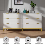 Anmytek White Dresser for Bedroom, 3 Drawer Dresser with Spacious Storage Modern Wood Chest of Drawers for Bedroom Living Room Hallway H0074 Anmytek