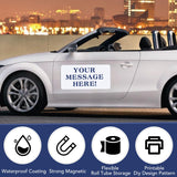 DIYMAG 2Pcs Blank Car Magnets,24x12 Inch Car Door Magnets Signs Rounded Corners Blank Car Magnet Set Flexible Magnetic Bumper Sticker for Car to Advertise Cover Logo Prevent Car Scratches Dents DIYMAG