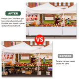 Eurmax USA Instant SunWall for 10x10 Pop up Canopy with Strap, Canopy Half Walls,for Outdoor Instant Canopies, 2 Packs Half Sidewall Only(White) Eurmax