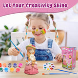 ASIOWELY Paint Your Own Princess Girls Lamp Kits,Arts and Crafts Supplies for Kids Toys Ages 4-6-8,DIY Art Night Light Painting for Girl Ages 5-10,Birthday Gifts for 3-12+ Year Old Toddler Teens Adult ASIOWELY