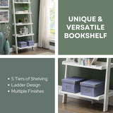 Convenience Concepts French Country Bookshelf Ladder, White Convenience Concepts