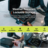 VAULTEK LifePod 2.0 Secure Waterproof Travel Case Rugged Electronic Lock Box Travel Organizer Portable Handgun Case with Backlit Keypad (Covert Black) (Biometric) VAULTEK