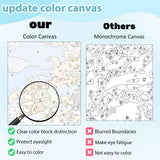 Mnsdiyrs Hummingbird Paint by Numbers Kits for Adults, Paint by Numbers for Adults, Acrylic Painting by Numbers Kits Canvas for Gift Home Wall Decor 16x20 Inch Mnsdiyrs