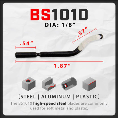 AFA Tooling - Deburring Tool with 11 High Speed Steel Swivel Blades - Works on Metal, Resin, PVC Pipes, Copper, Plastic and 3D Printed Edges - Plumbing & 3D Printing Burr Removal Reamer Tool - WoodArtSupply