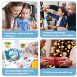 Beach Paint by Numbers Kit for Adults Beginner, Beach Paint by Numbers with Frame and Easel, DIY Crafts Painting by Number for Gift Home Wall Decor 9.84x9.84 inch hkejoi