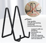 12 Pack 6"Plate Stands for Display,Metal Plate Holders Display Stands Can Be Used for Picture Stands,Book Stands for Display,Plate Display Stands,Easel,Photo Frame Stands,Plaque Stands,Desktop Stand. Birity
