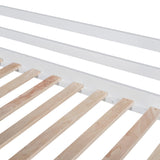 Bellemave Twin Loft Bed with Slide and Ladder, Kids Loft Bed with Decorative Chalkboard and LED Light, Low House Loft Bed for Kids, Girls, Boys(Twin White) Bellemave