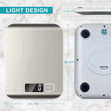 Food Scale, Digital Kitchen Scale Weight Grams and Ounces for Baking Cooking and Meal Prep, 6 Units with Tare Function, 11lb (Batteries Included) Generic