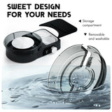 Pottery Wheel for Adults - Complete Pottery Tools Kit for Beginners, 6" Turntable Two-Way Rotation Adjustable Speed, 2.2 lbs. Air Dry Clay, Mini Clay Making Pottery Wheel with Storage Design (Black) Insnug