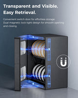 Creality Official Filament Storage Box, Moisture-proof and Dust-proof, Heavy Duty Metal Holder Rack for Filaments Organzied, 2-Tier Storage Shelves for 3D Printing Business, Studio, Office Workshop Creality