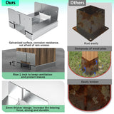 6 PCS 4x4 Post Anchor Base Adjustable Wood Post Brackets, Metal Post Base Holder for Concrete for Deck Patio/Gazebo/Pergola,Adjustable Galvanized Post Bracket Yantuo