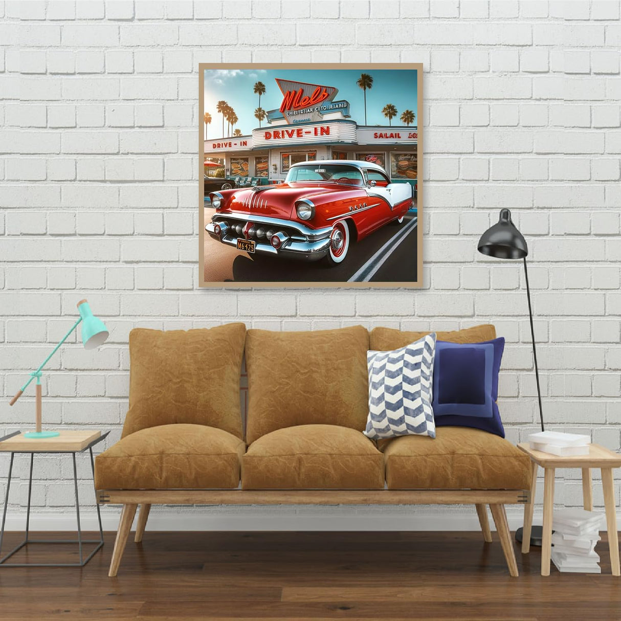 KTHOFCY 5D DIY Diamond Painting Kits for Adults, Classic Amertcan Muscle car Full Drill Embroidery Cross Stitch Crystal Rhinestone Paintings Pictures Arts Wall Decor Painting Dots Kits 11.8X11.8 inch KTHOFCY