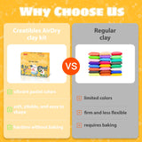 Air Dry Clay Kits: 9 DIY Animal Clay Kit for Kids 3+, Child-Safe Modeling with Guides, Creative Birthday & Holiday Gift for Boy & Girl LITTCO