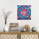 YIYIAH Mandala Diamond Painting Kits for Adults - Diamond Art Kits for Adults -Full Drill Diamond Dots Crafts for Adults - Gem Art for Home Wall Decor Gift YIYIAH
