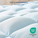 BEDELITE Mattress Topper Twin Size, Soft Pillow Top Mattress Pad, Fits 8"-21" Deep Pocket BEDELITE
