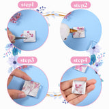 72 Pieces Craft Magnets Glass Ceramic Ferrite Magnet with Adhesive Backing and Transparent Clear Glass Cabochons for DIY Craft Fridge Refrigerator Magnets Pendants(Square,1.2 Inch) Weewooday